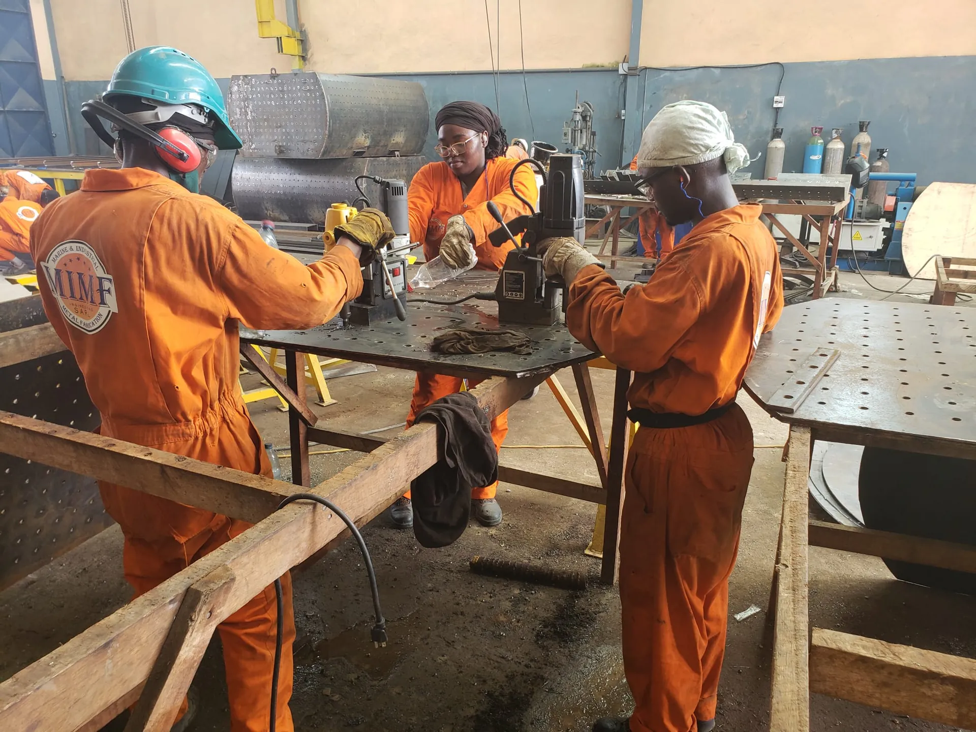 Formation de soudeurs au centre CMWIS